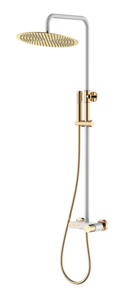 Стойка для душа STICK WHITE DIAMOND GOLD
