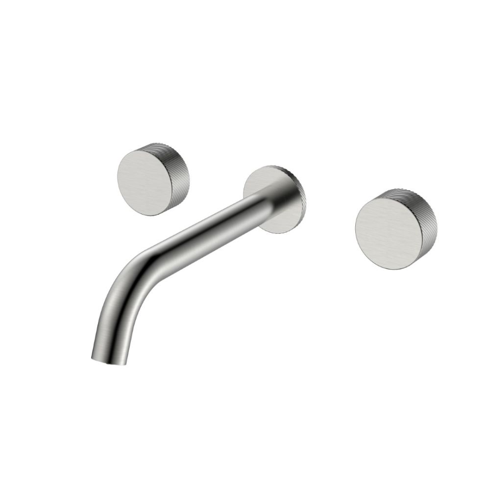 Смеситель из стены STICK SPIRALE на 3 отв. Nickel Brush