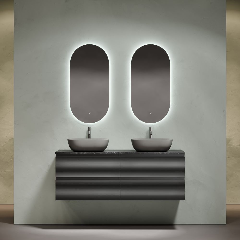 Тумба под столешницу Sancos Фолк (Folk) FL70GS 70x45x50 темный серый (grey soft) — фото 14