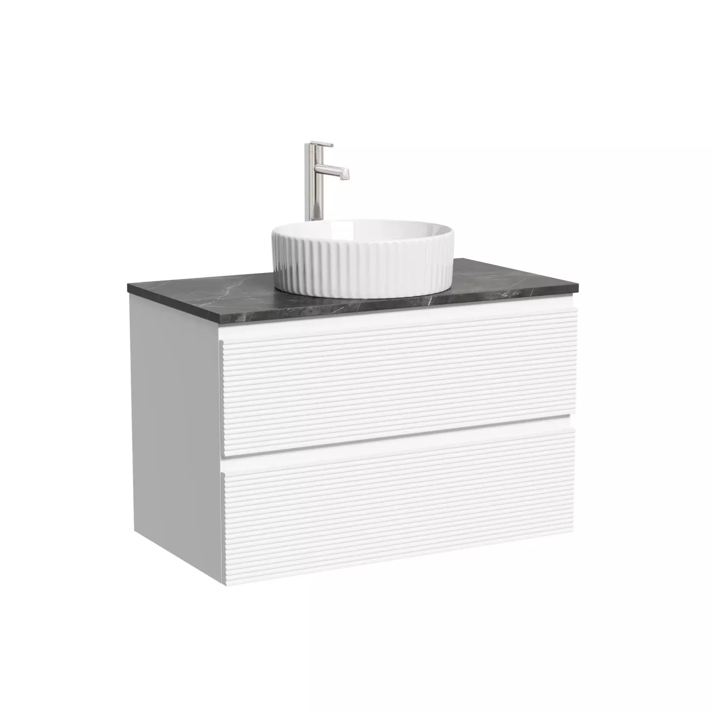 Тумба под столешницу Sancos Фолк (Folk) FL80W 80x45x50 белый матовый (bianco)