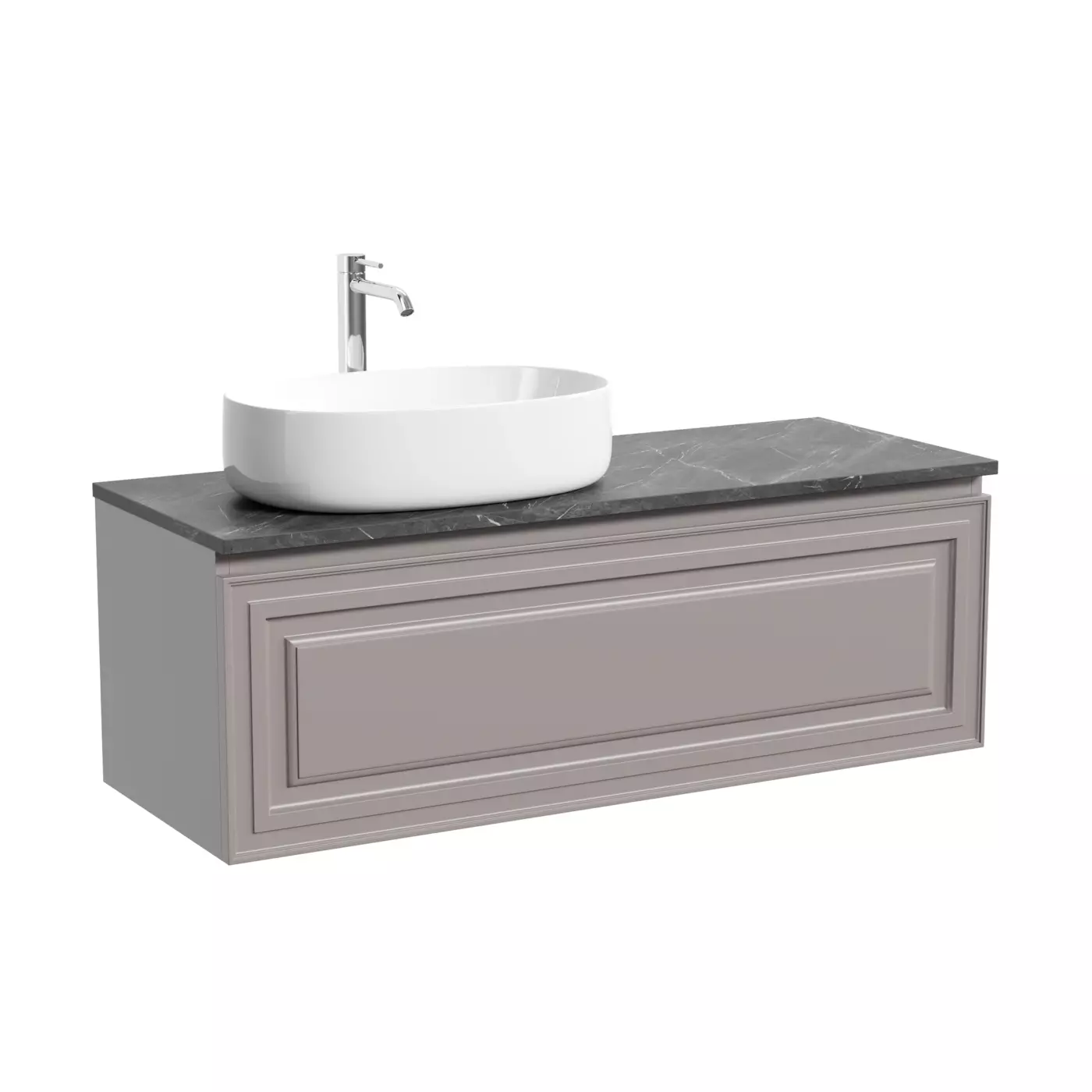 Тумба под столешницу Sancos Самая / Very VR120LSM 119,5x44,5x40,6 пыльная роза / doha soft