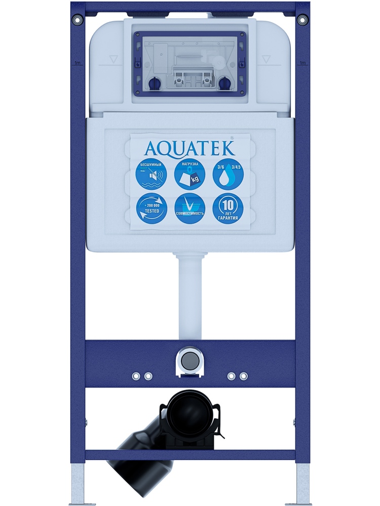 INS-0000025 Aquatek PRO 51 Монтаж рама для подв унитаза 1130*510*100+звукоизоляционная прокладка