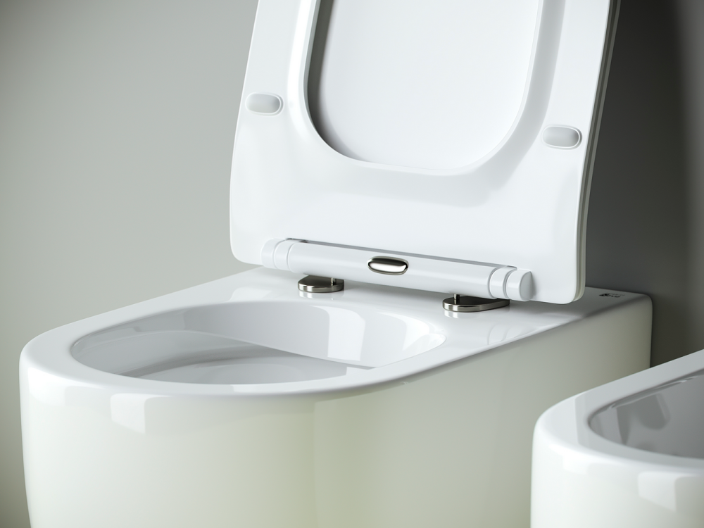 Напольный приставной унитаз Метрополь (Metropol) Безободковый (Rimless) — фото 7