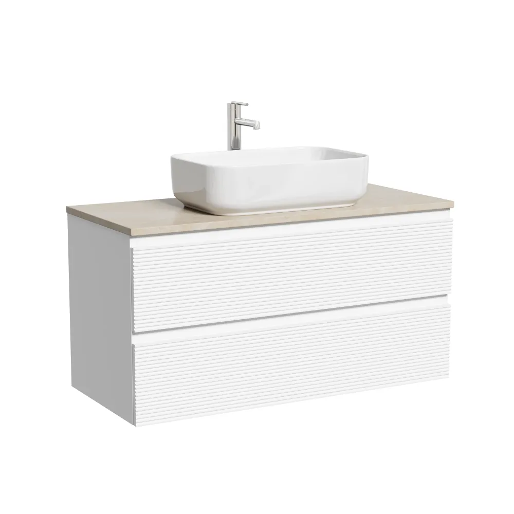 Тумба под столешницу Sancos Фолк (Folk) FL100W 100x45x50 белый матовый (bianco) — фото 7