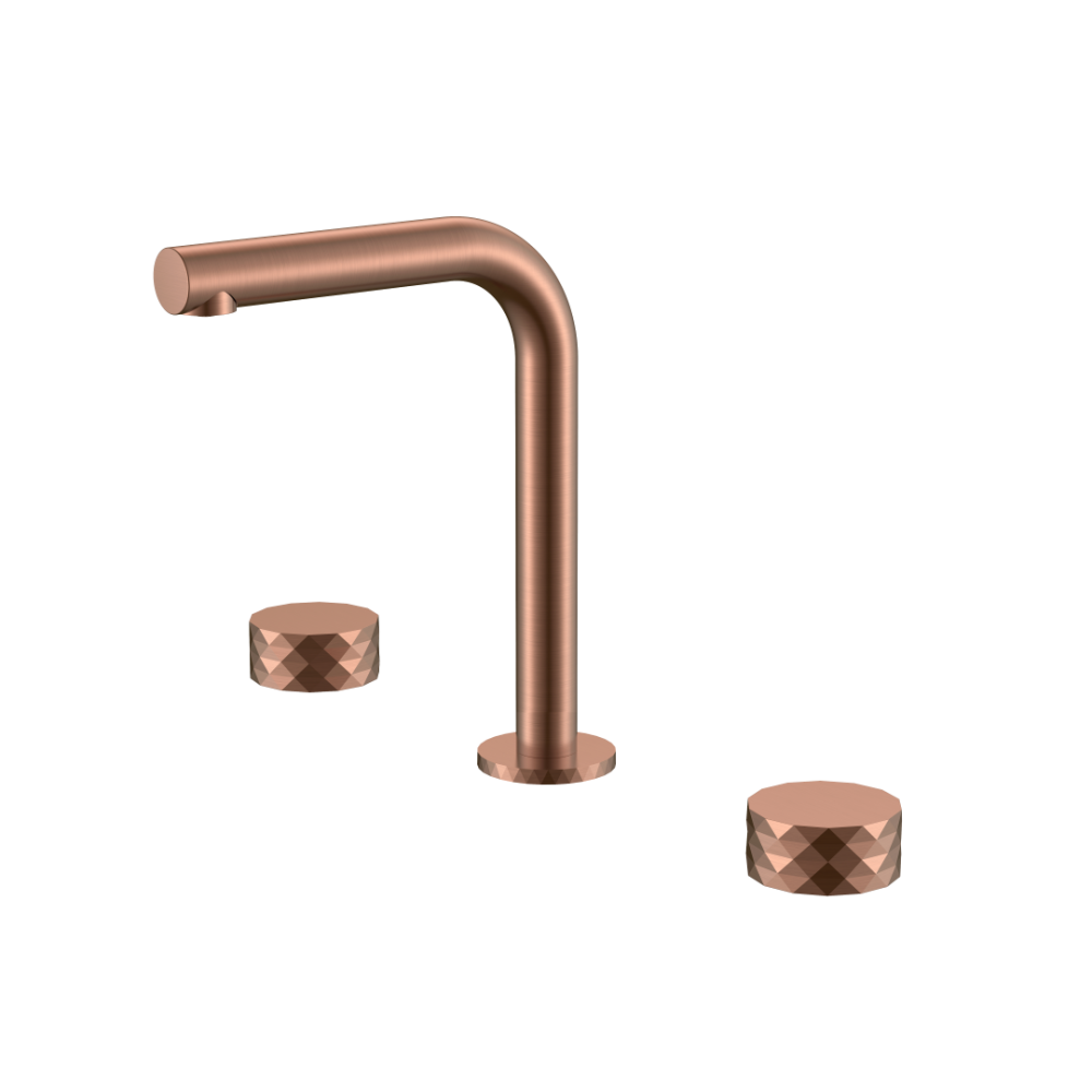 Смеситель на столешницу STICK DIAMOND на 3 отв. COPPER BRUSHED