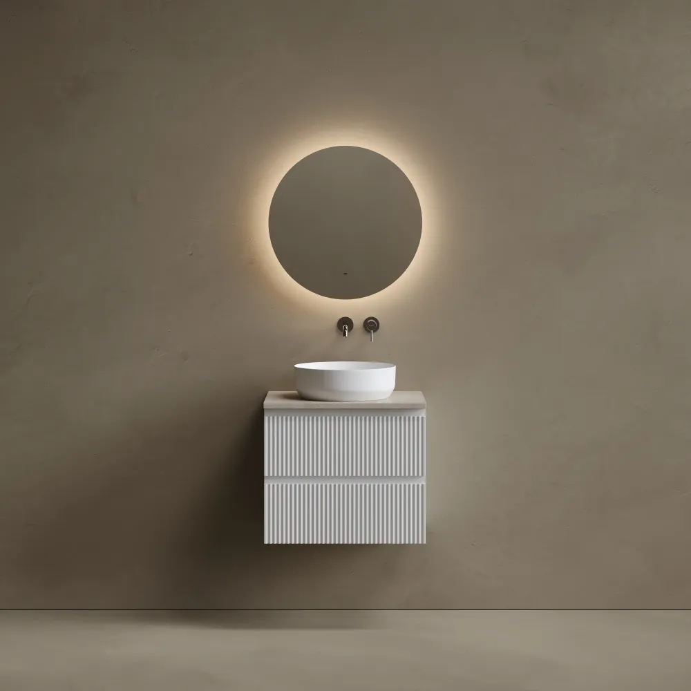 Тумба под столешницу Sancos Сноб Р (Snob R) SNR60W 60x45x50 бежевый матовый (beige soft) — фото 11