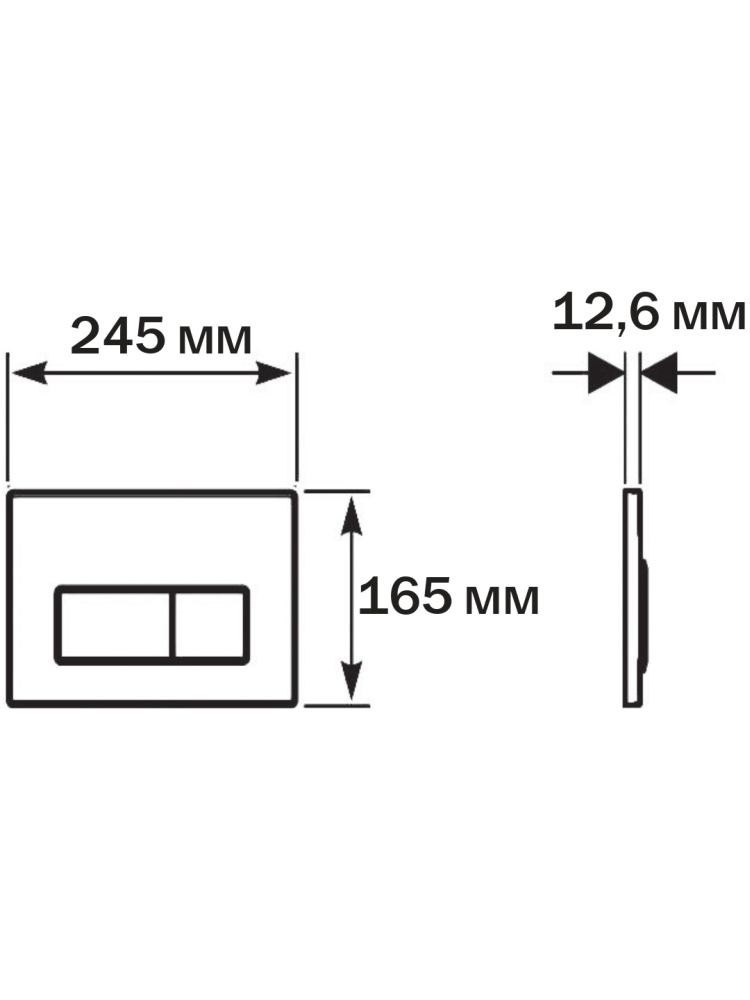 SET AQUATEK СИРИУС PNS-07 (рама INSP-0000001+крепёжKKI-0000002+ клавиша PNS-0000007 + унитаз AQ1582T-00 СИРИУС TORNADO с тонким сиденьем soft-close) — фото 2