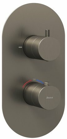 Смеситель скрытого монтажа ES 063.20GB.O2 ГРАФИТ (2 вывода) + нужен RB 07C.50 (X070232)