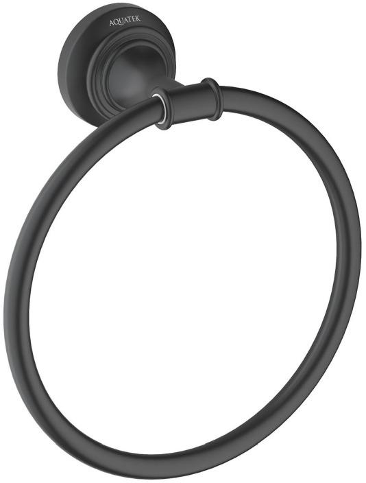 AQ4512MB КЛАССИК полотенцедержатель кольцо, матовый черный