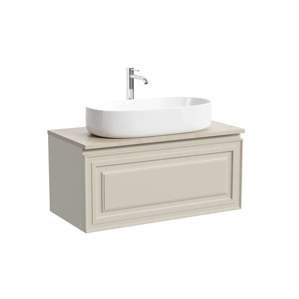 Тумба под столешницу Sancos Самая (Very) VR90CE 90x45x40 бежевый матовый (beige soft) — фото 7
