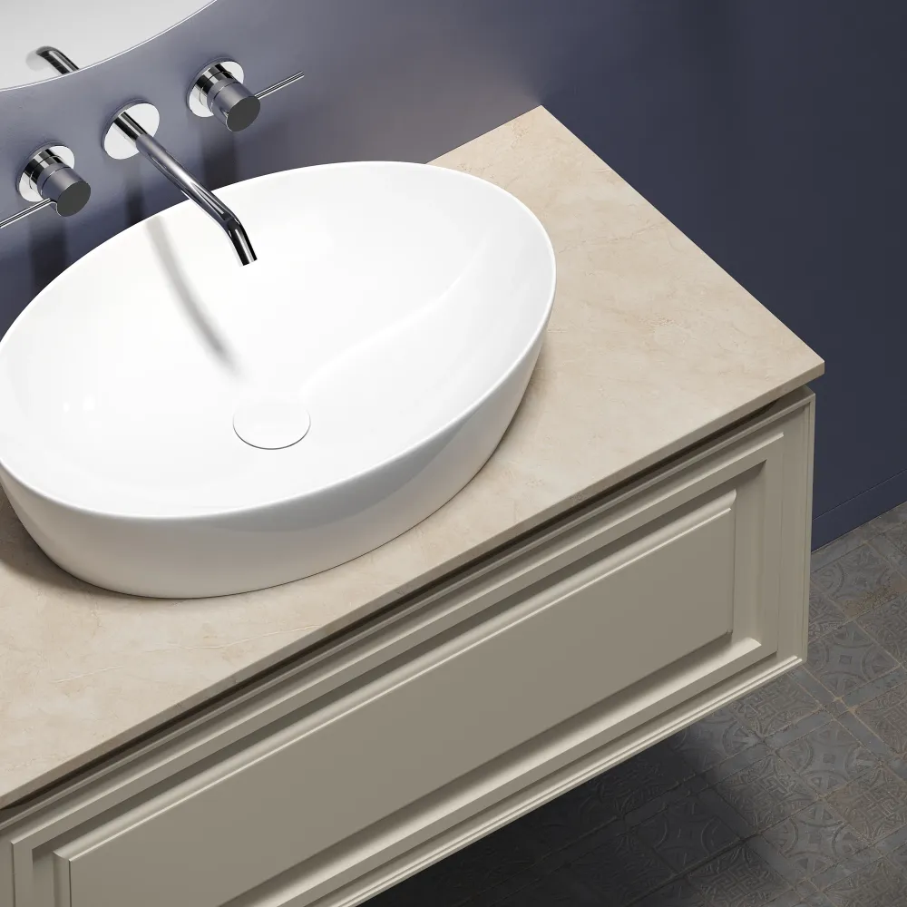 Тумба под столешницу Sancos Самая (Very) VR100CE 100x45x40 бежевый матовый (beige soft) — фото 22