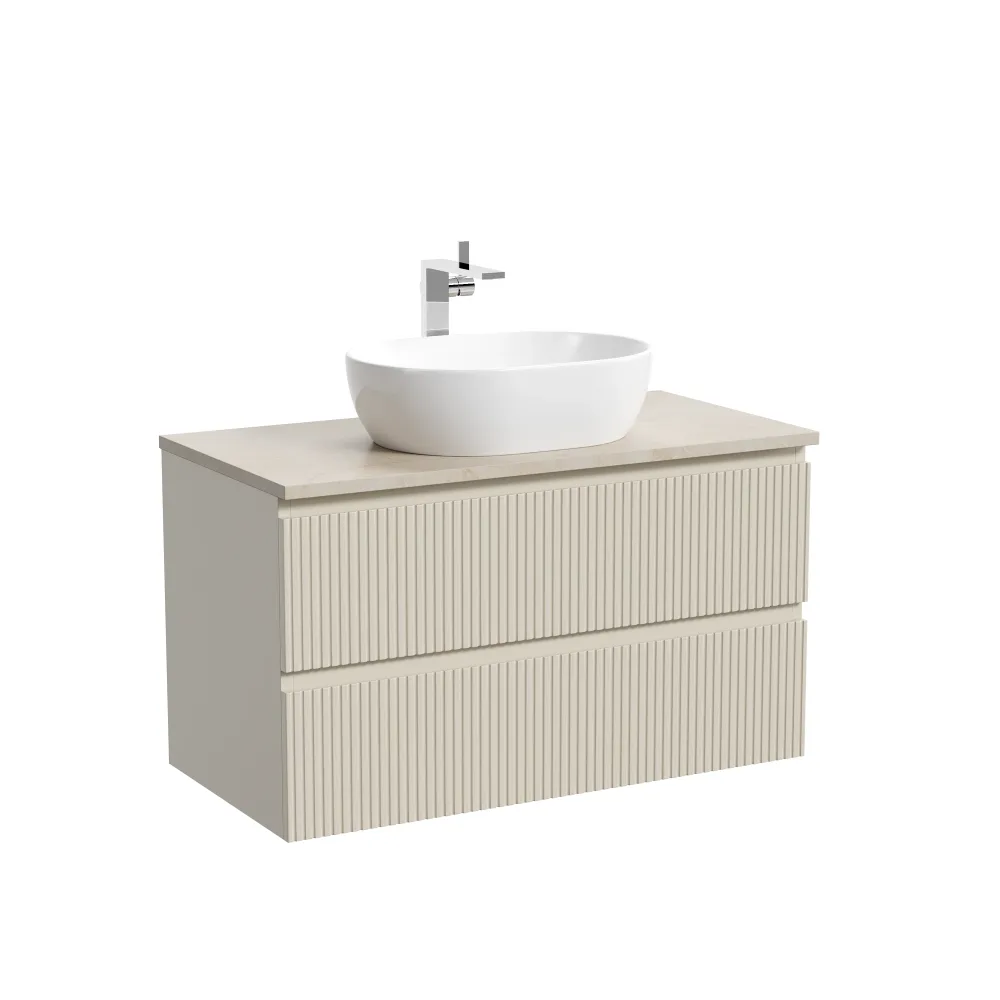 Тумба под столешницу Sancos Сноб T (Snob T) SNT90CE 90x45x50 бежевый матовый (beige soft) — фото 7
