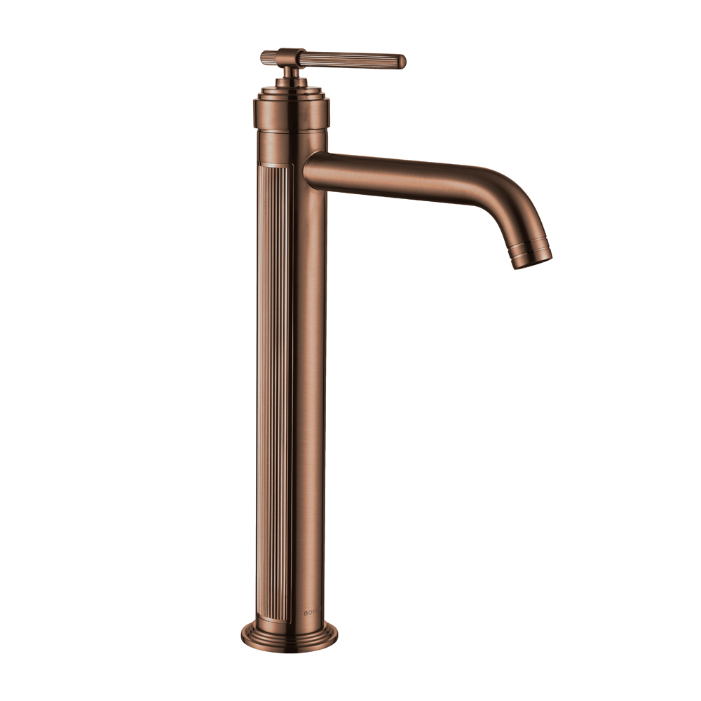 Смеситель для умывальника высокий ETERNA BRUSHED BRONZE