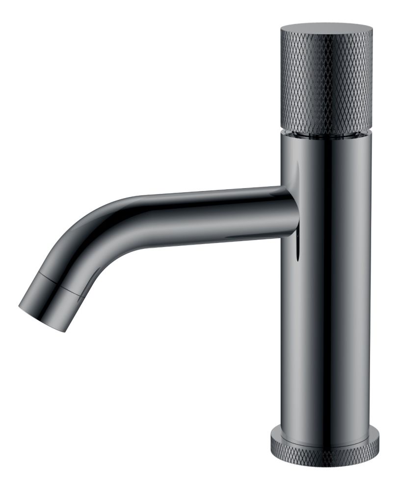 Смеситель STICK для умыв. низ. Gun Metal низкий с ручкой TOUCH