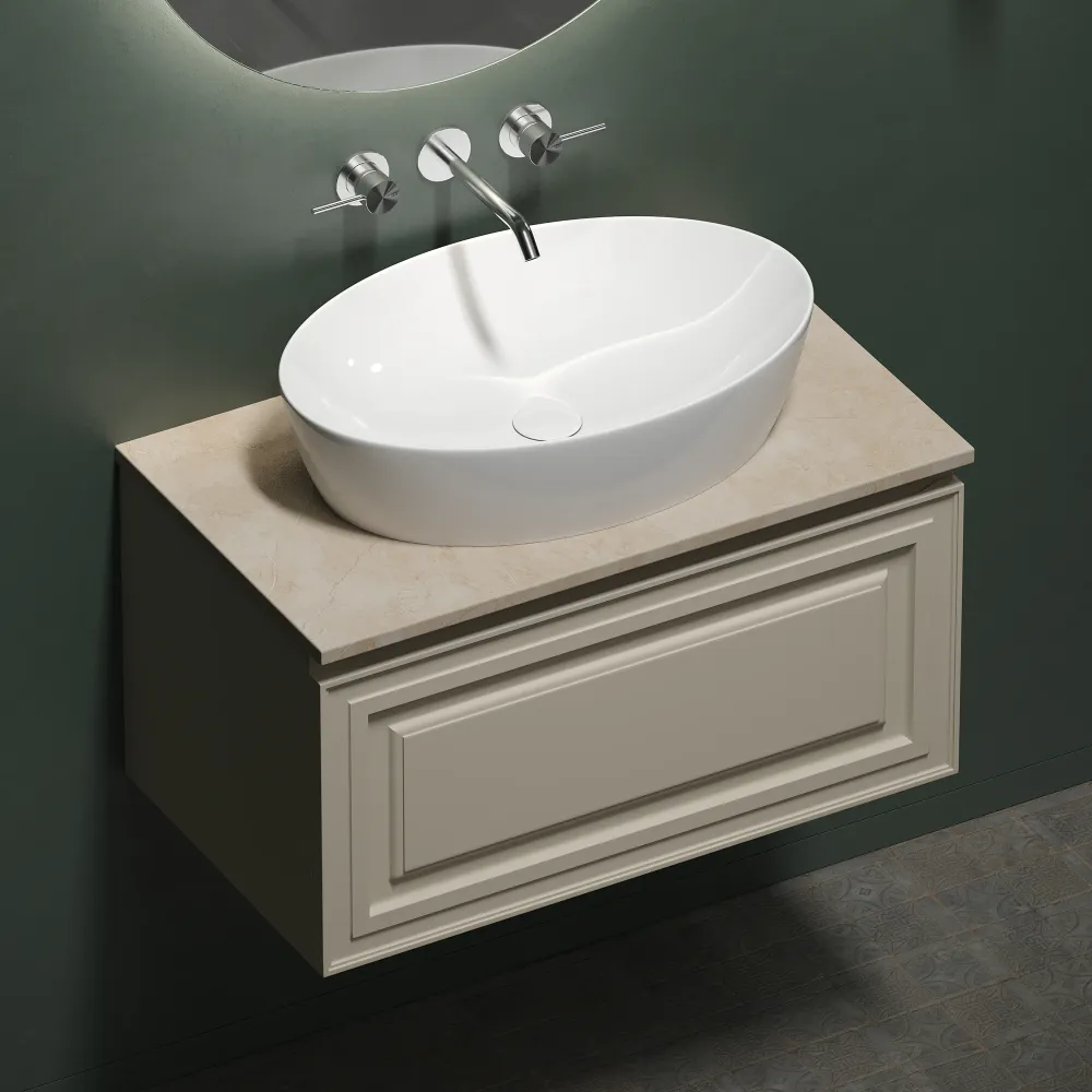 Тумба под столешницу Sancos Самая (Very) VR80CE 80x45x40 бежевый матовый (beige soft) — фото 22