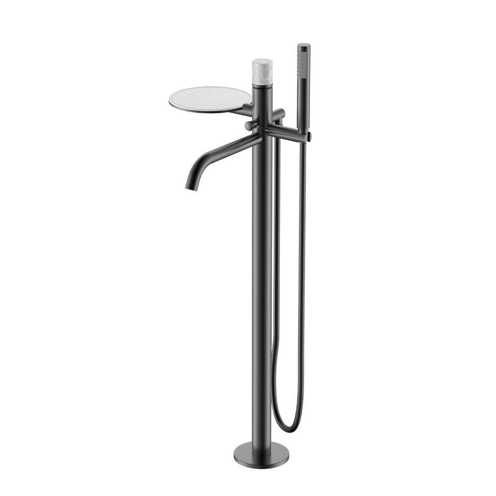 Смеситель STICK напольный GUN METAL MARBLE GREY