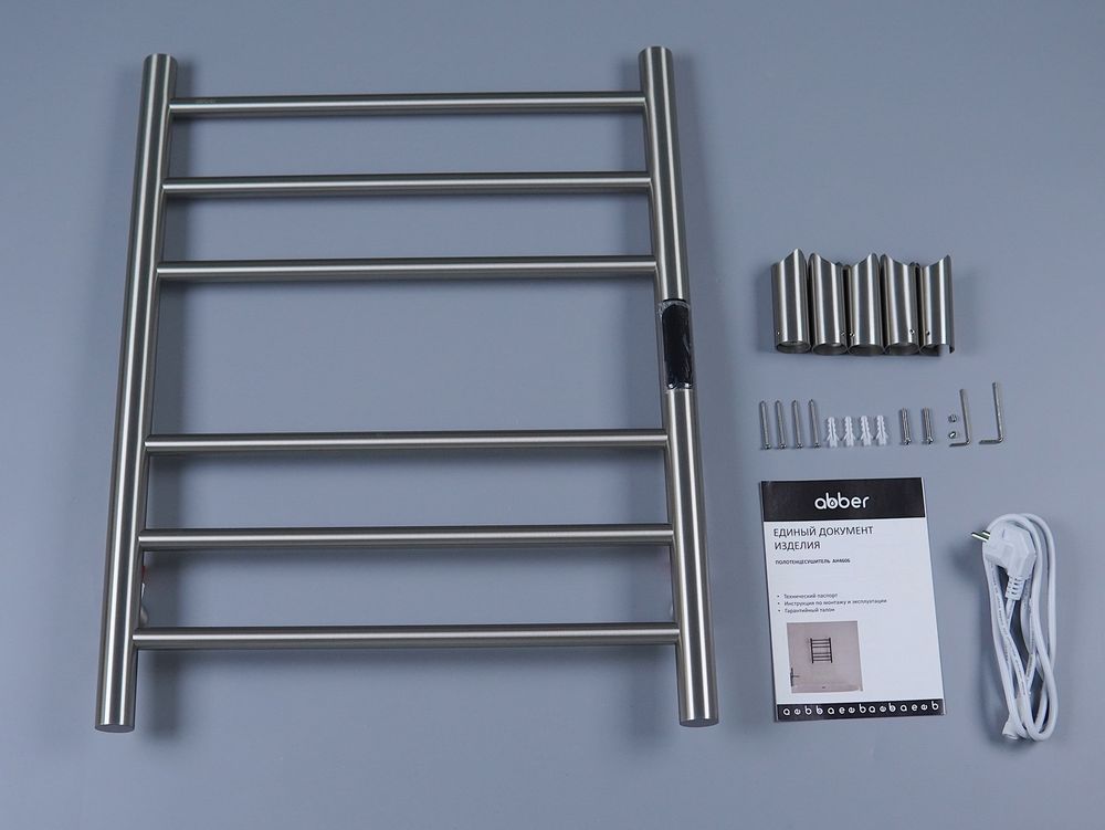 Полотенцесушитель электрический ABBER Standard AH4606BST сталь брашированная