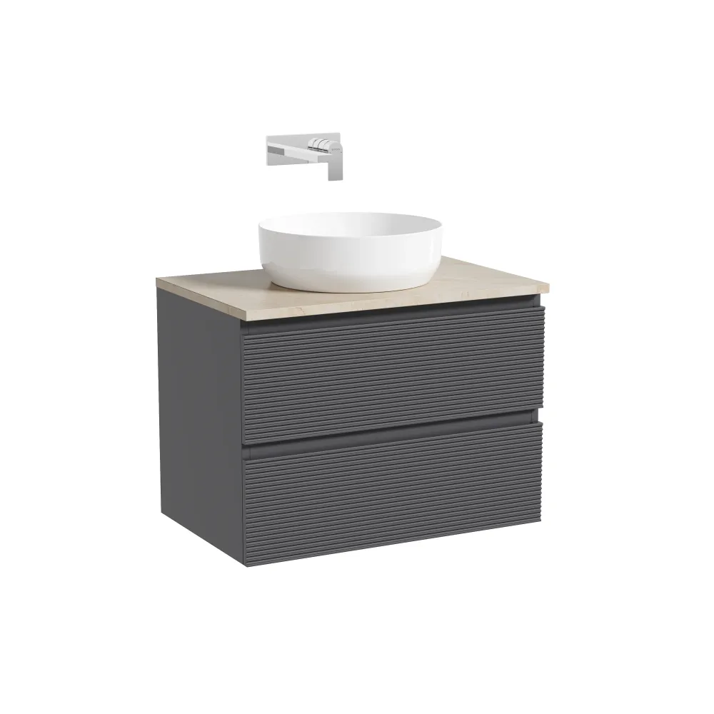 Тумба под столешницу Sancos Фолк (Folk) FL70GS 70x45x50 темный серый (grey soft) — фото 10
