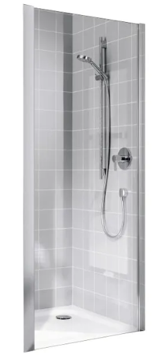 CADA XS CK TWD 02520 VPK Боковая стенка для комбинации с дверью 220-270/2000, профиль серебро/глянец + стекло прозрачное ESG с покрытием CADAClean