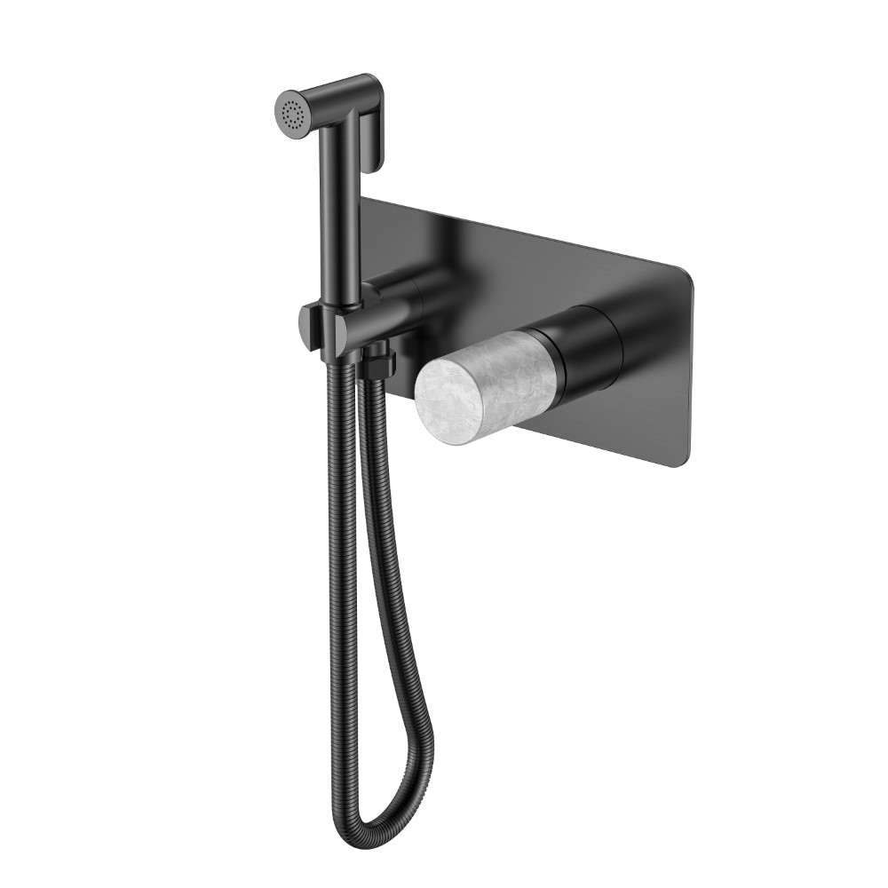 Смеситель гигиенический STICK GUN METAL MARBLE GREY