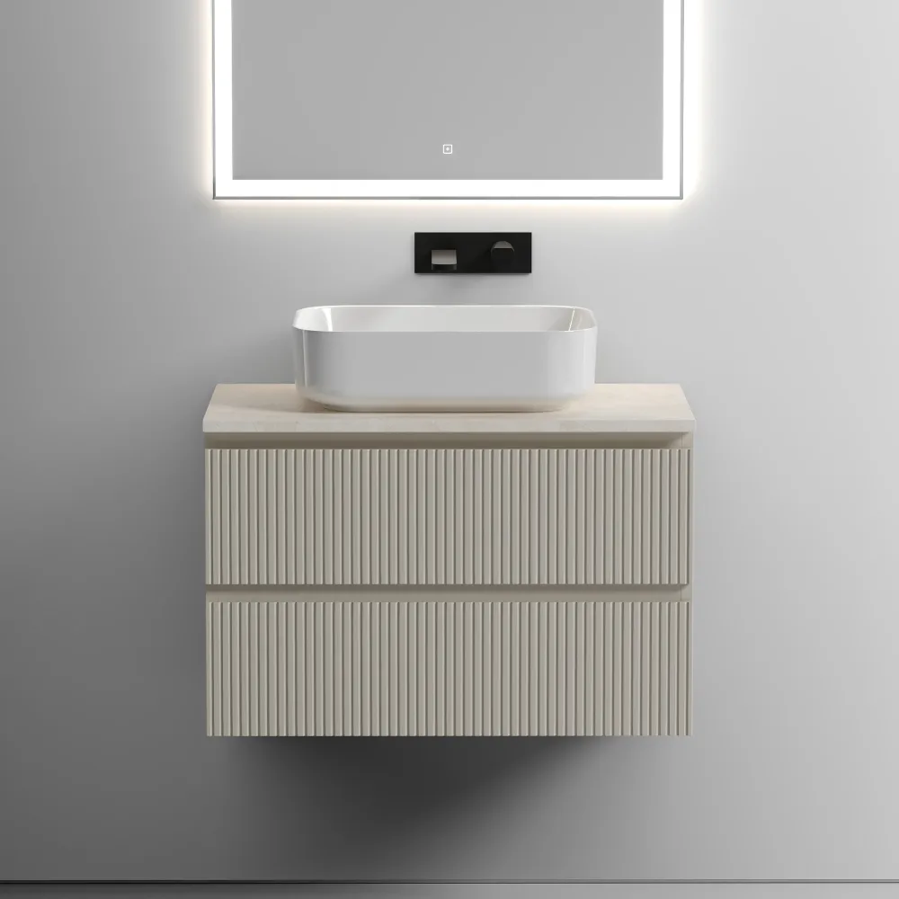 Тумба под столешницу Sancos Сноб T (Snob T) SNT80CE 80x45x50 бежевый матовый (beige soft) — фото 22