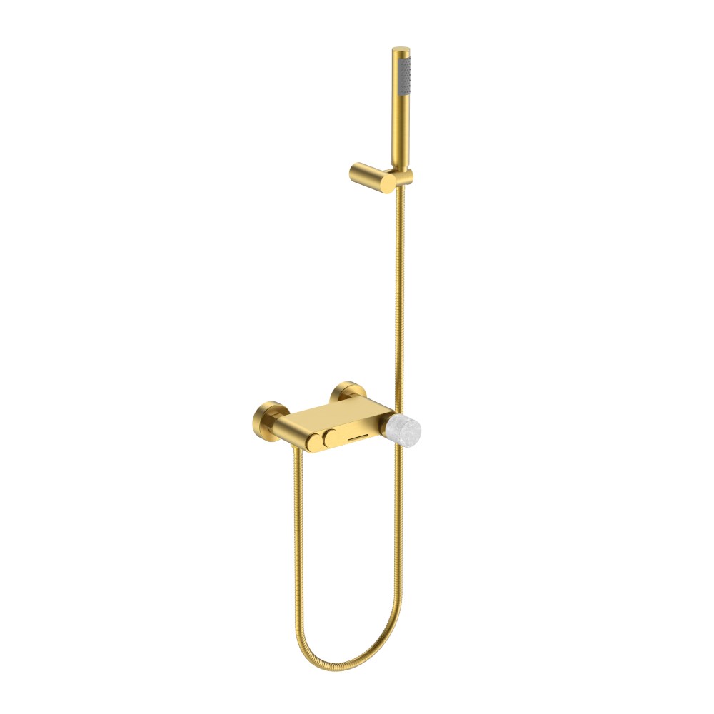 Смеситель STICK для ванны MATT GOLD MARBLE GREY