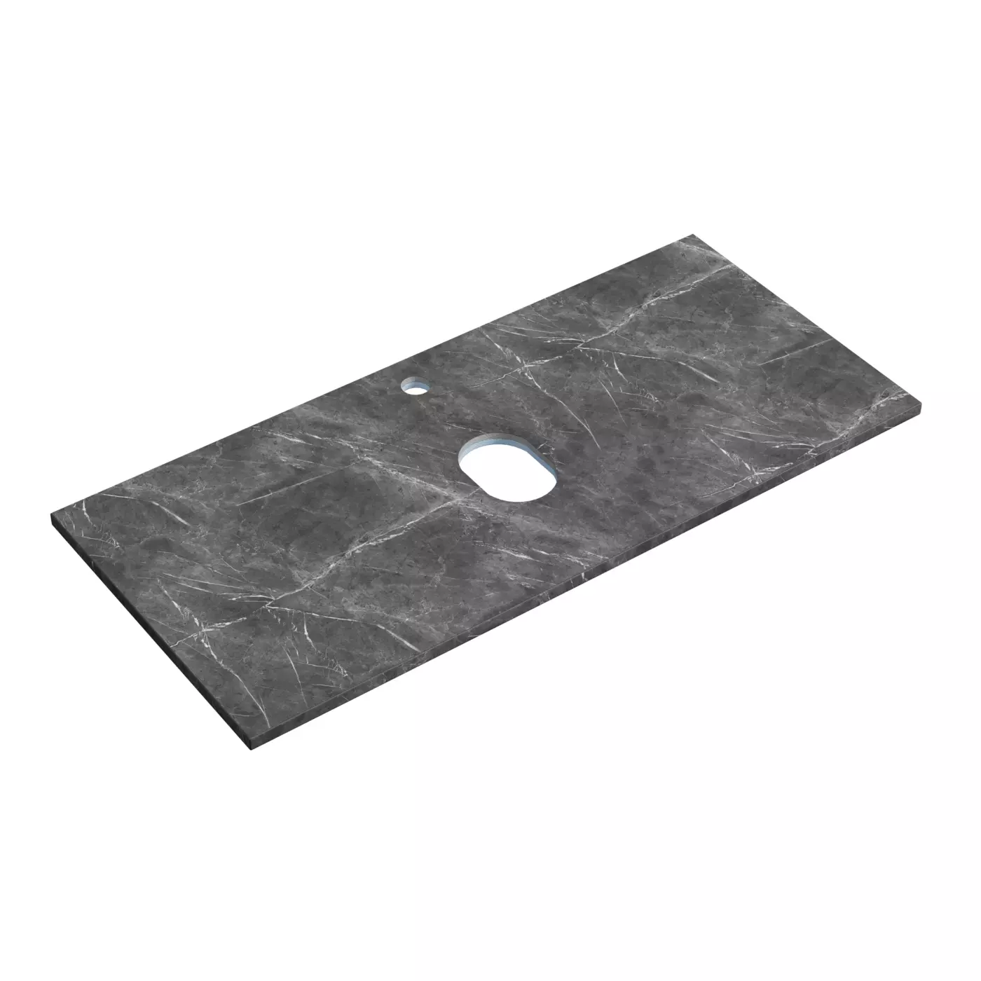 Столешница Sancos TT100A1X 100x46 с отверстием под смеситель, черное небо / black sky