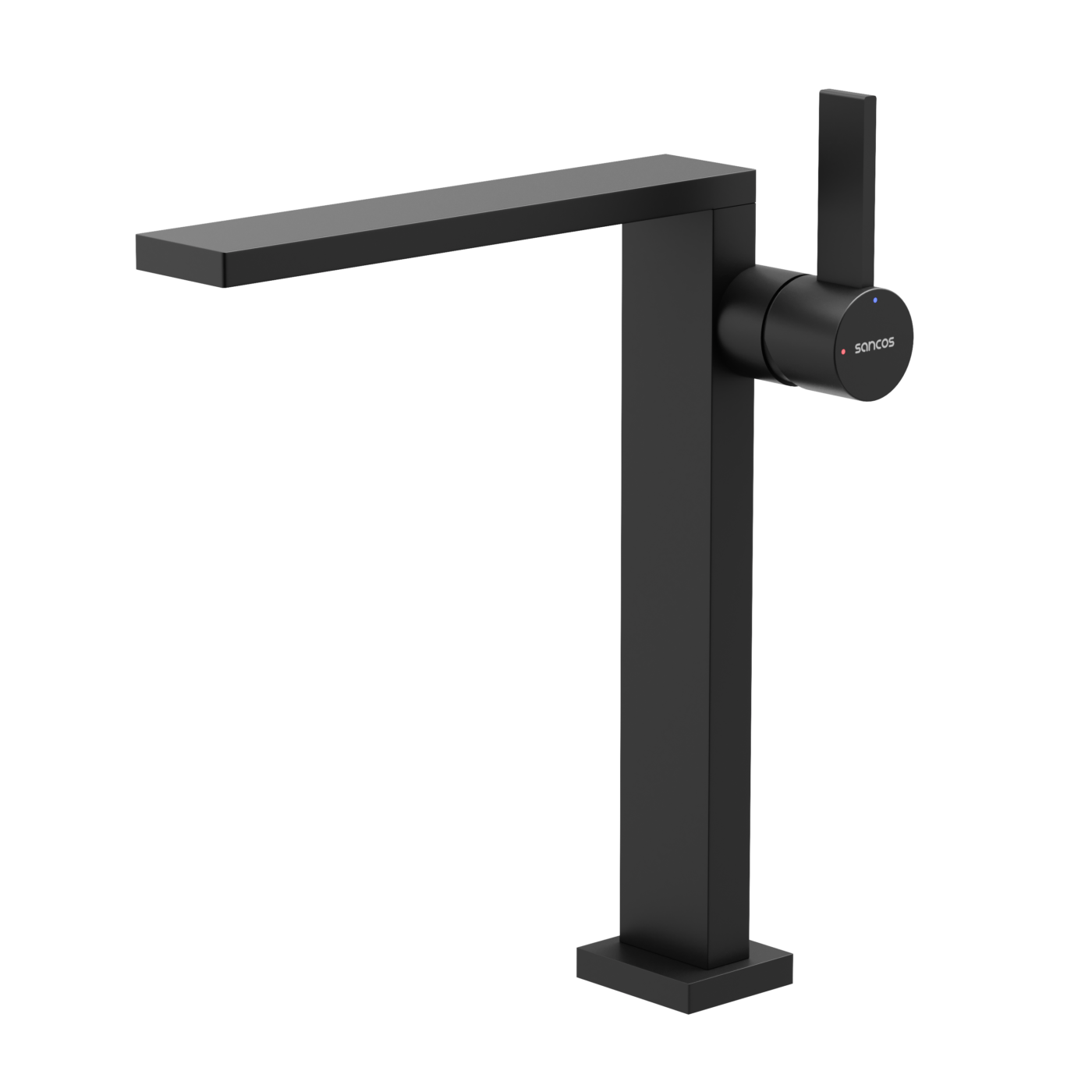 Смеситель для раковины Sancos Linn SC9020MB высокий, черный матовый