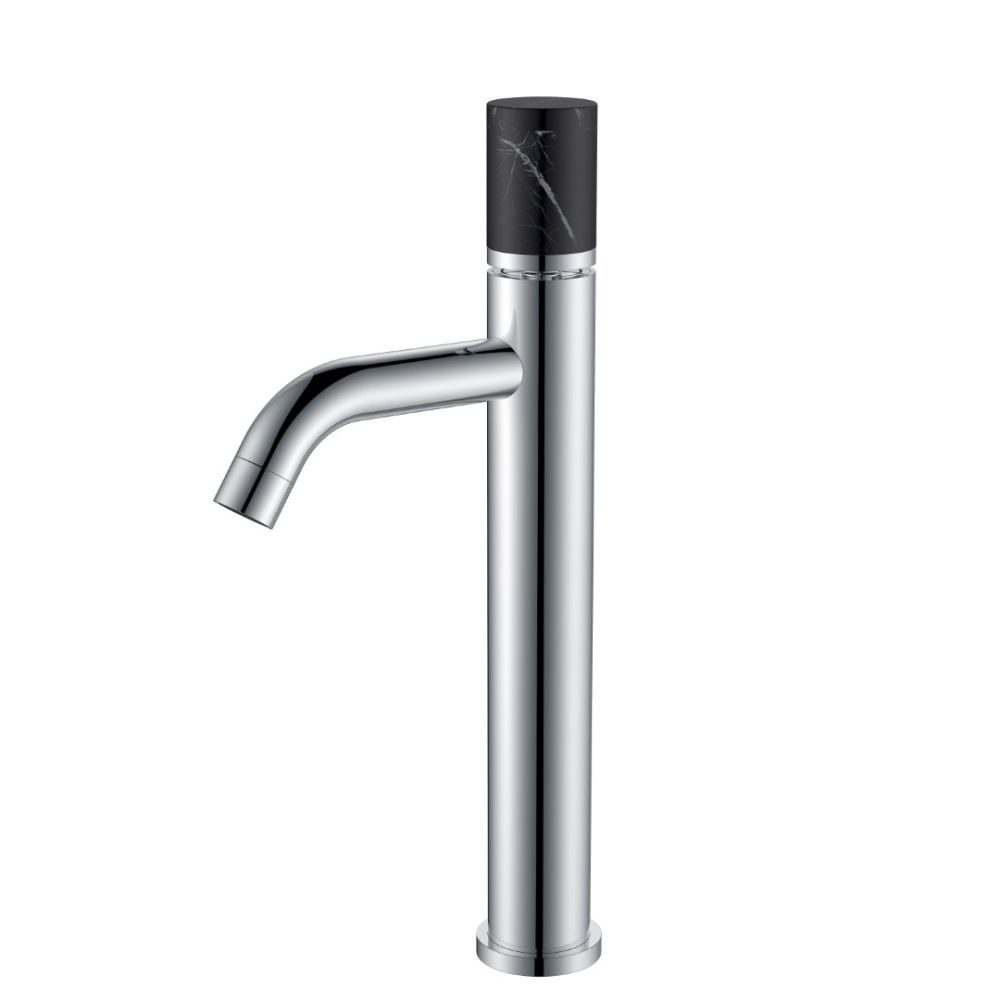 Смеситель STICK для умыв. выс. CHROME MARBLE BLACK_Комплект