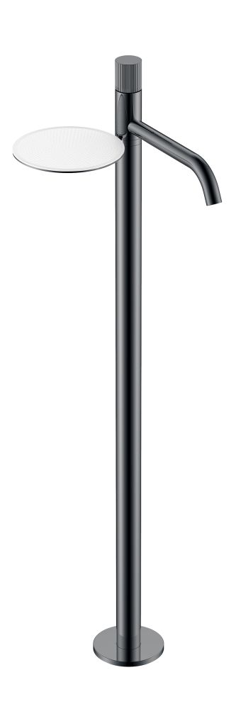 Смеситель STICK напольный для умыв. SHINE GUN METAL LINEA