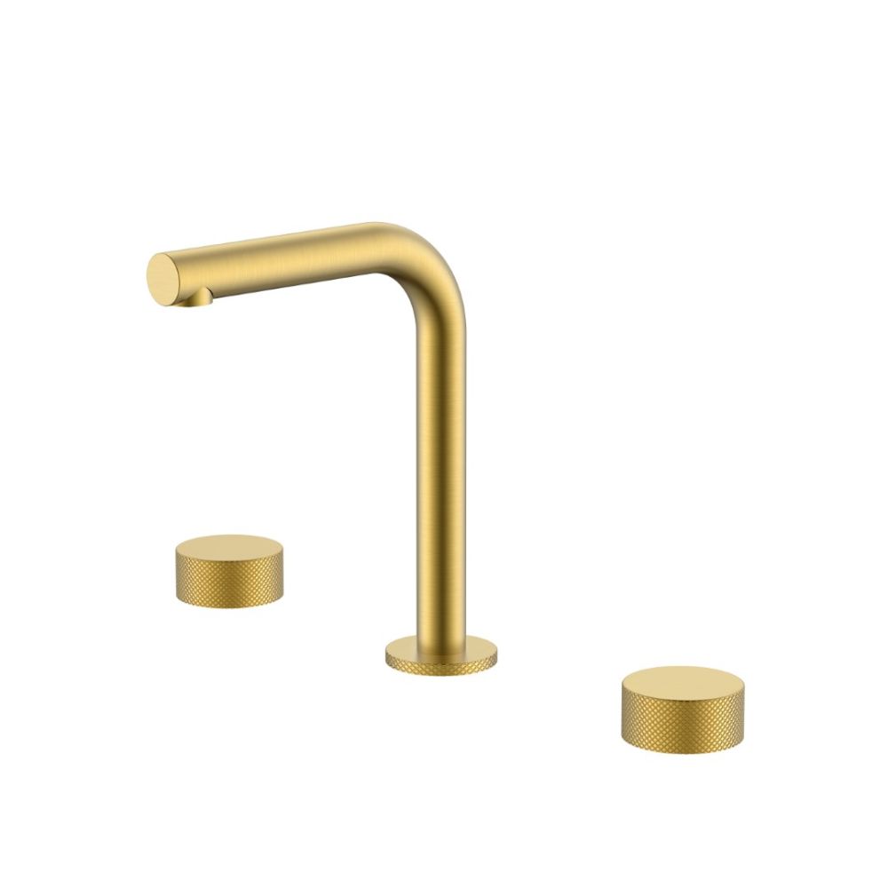 Смеситель на столешницу STICK TOUCH на 3 отв. Matt Gold
