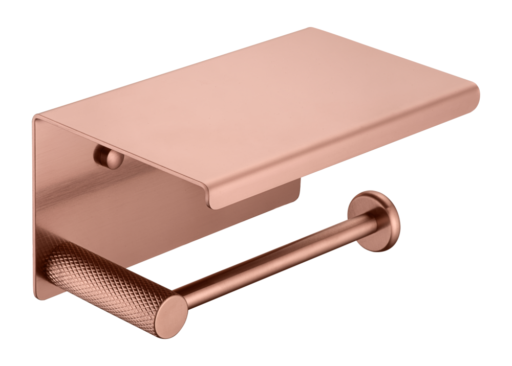 Держатель туалетной бумаги с крышкой UNO COPPER BRUSHED