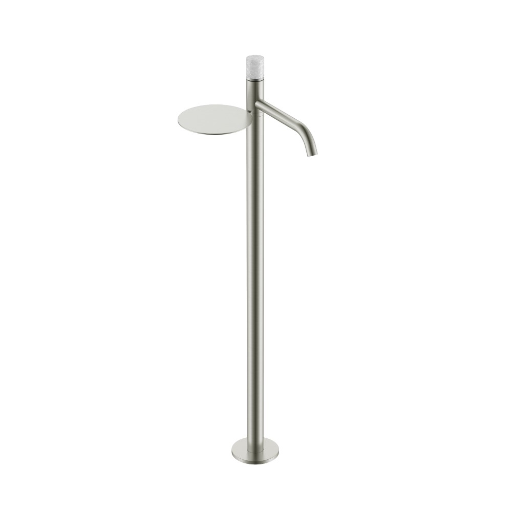Смеситель STICK напольный для умыв. NICKEL BRUSH MARBLE GREY