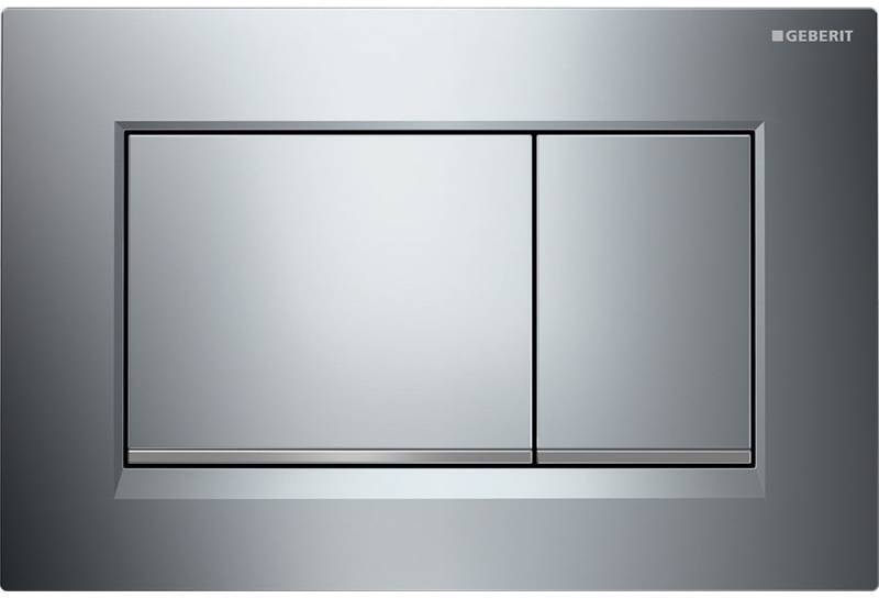 115.883.KH.1 клавиша двойного смыва Sigma 30, к 111.300/350/361/362/380/390/796 хром глянцевый/хром матовый/хром глянцевый