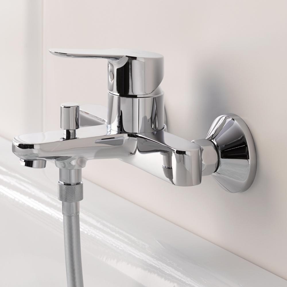 120210 Grohe Промо-набор для ванны: Start Edge для раковины с дон клап, M-Size ; StartEdge для ванны, Vitalio Start Душ гарнитур II 600, 5,8 л, хром — фото 3