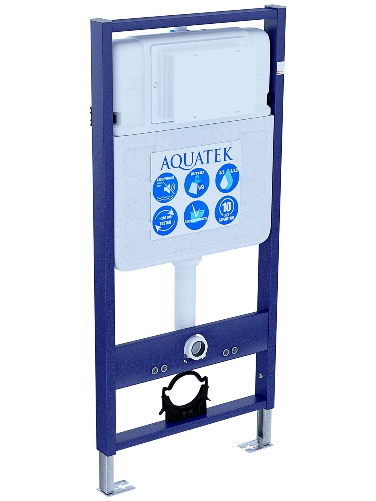 INSE-0000001.36 Aquatek Sensor SET Standart 50 Монтаж рама для подв унитаза1130*500*100 + звукоизоляционная прокладка + панель смыва KDIS-0000036 — фото 9
