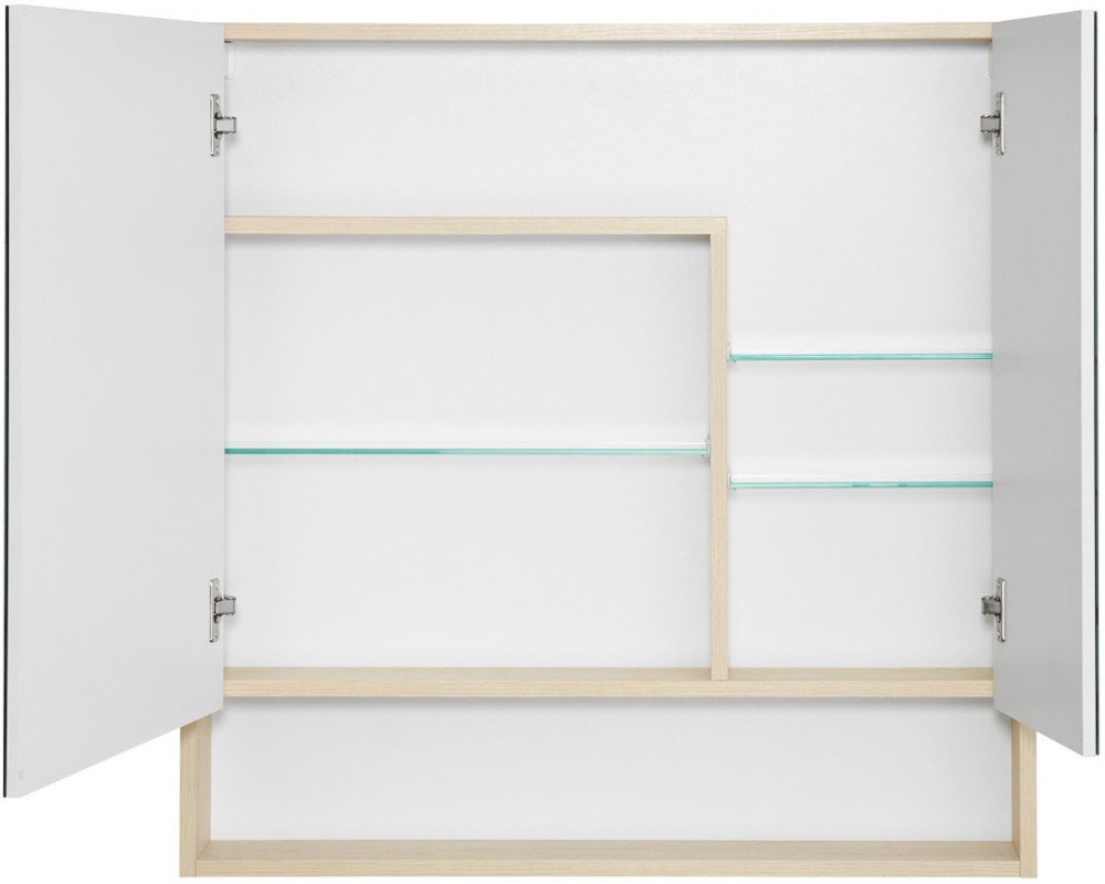 1A252302SDB20 Зеркальный шкаф Сканди 90 Белый/Дуб Верона — фото 2