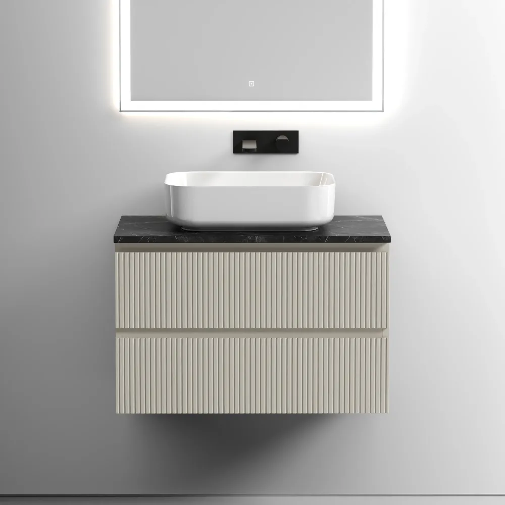 Тумба под столешницу Sancos Сноб T (Snob T) SNT80CE 80x45x50 бежевый матовый (beige soft) — фото 11