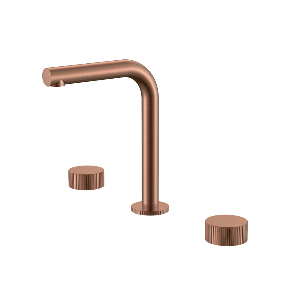 Смеситель на столешницу STICK LINEA на 3 отв. COPPER BRUSHED