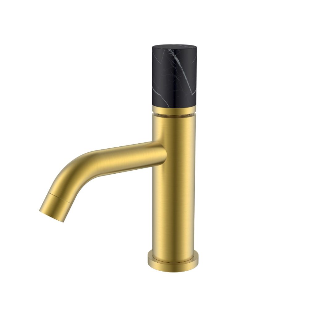 Смеситель STICK для умыв. низ. MATT GOLD MARBLE BLACK_Комплект