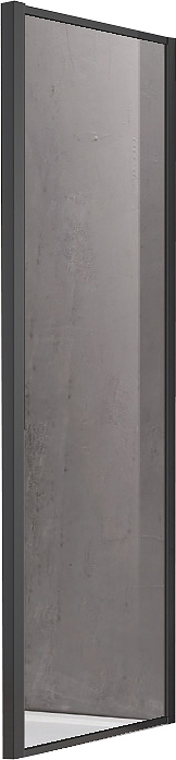 AQ ARI WA 08020BL Неподвижная душевая стенка 800x2000, для комбинации с дверью, профиль черный, стекло прозрачное ПРОДАЕМ ИЗ НАЛИЧИЯ