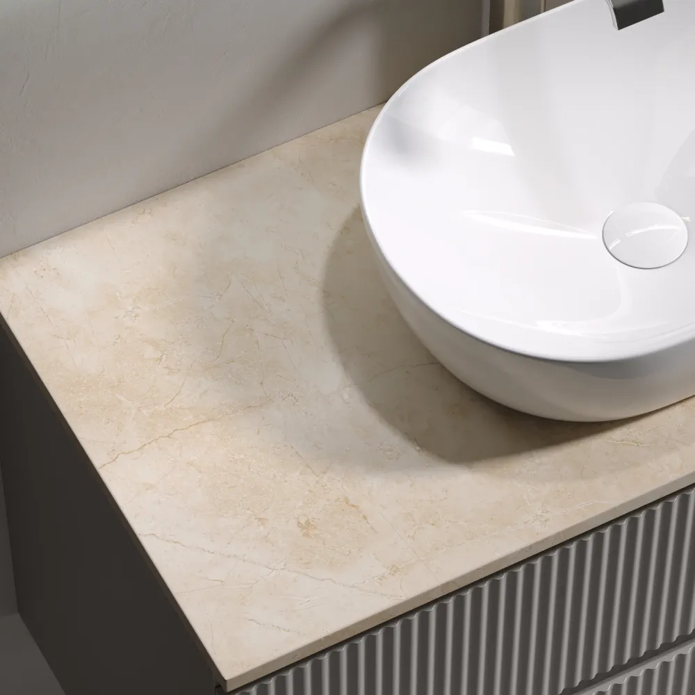 Тумба под столешницу Sancos Сноб Р (Snob R) SNR100CE 100x45x50 бежевый матовый (beige soft) — фото 16