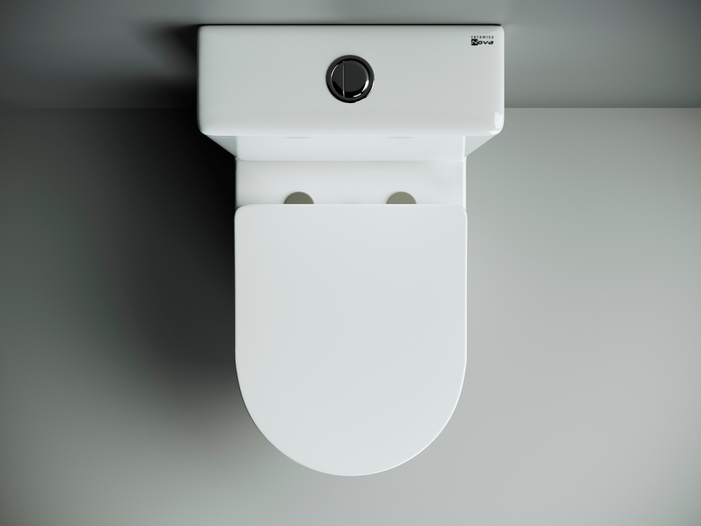 Напольный пристенный унитаз Метрополь (Metropol) Безободковый (Rimless) — фото 4