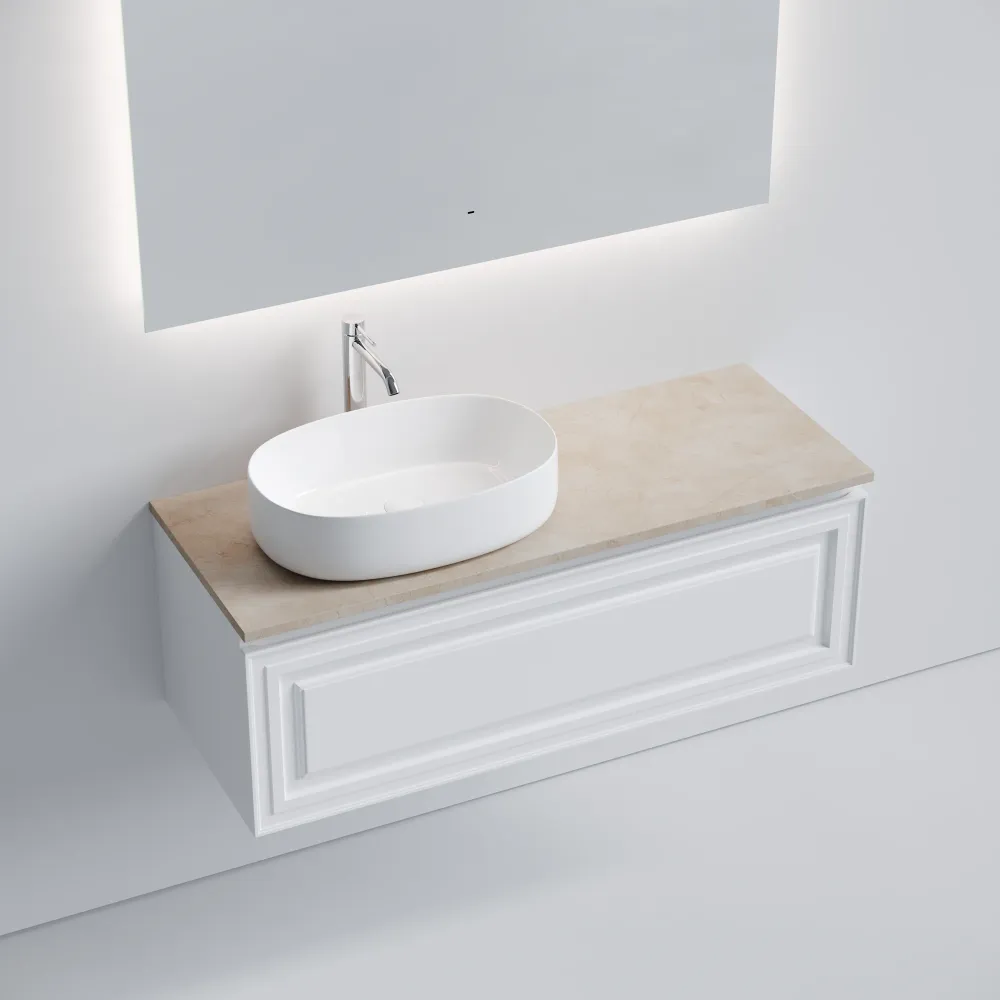 Тумба под столешницу Sancos Самая (Very) VR120LW 120x45x40 белый матовый (bianco) — фото 9