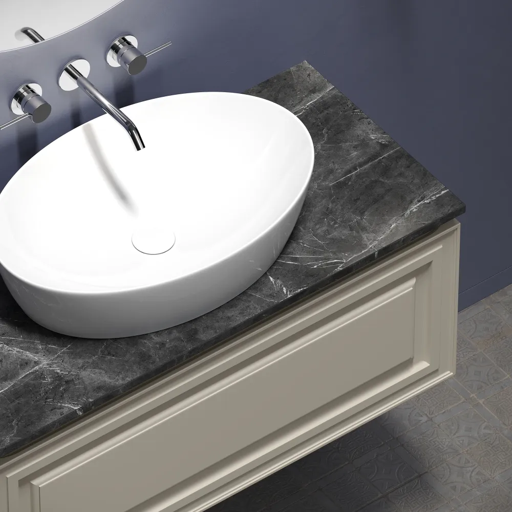 Тумба под столешницу Sancos Самая (Very) VR100CE 100x45x40 бежевый матовый (beige soft) — фото 10