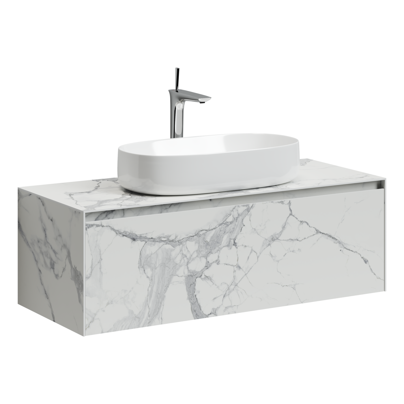 Тумба под раковину Sancos Мрамор (Stone) ST120SV