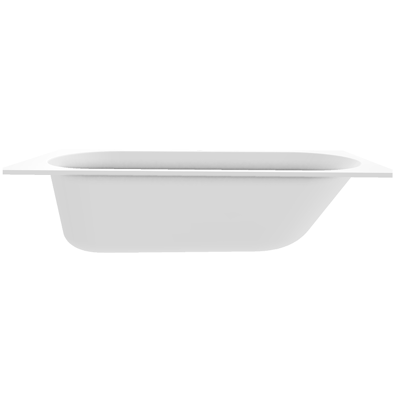 UBQ 177 OBE 2V-01 OBERON Solo Ванна 170x70, с ножками, белая, материал кварил Quaryl®, вкл. сверло для перелива — фото 8