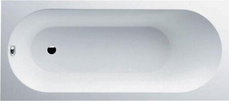 UBQ 170 OBE 2V-01 OBERON Solo Ванна 170x75, с ножками, белая, материал кварил Quaryl®, вкл. сверло для перелива