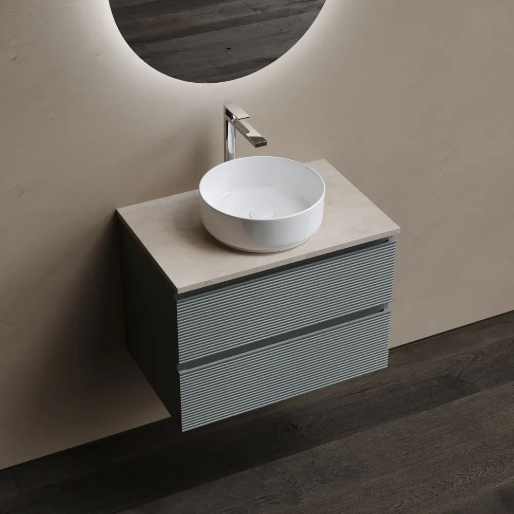 Тумба под столешницу Sancos Фолк (Folk) FL70GS 70x45x50 темный серый (grey soft) — фото 9