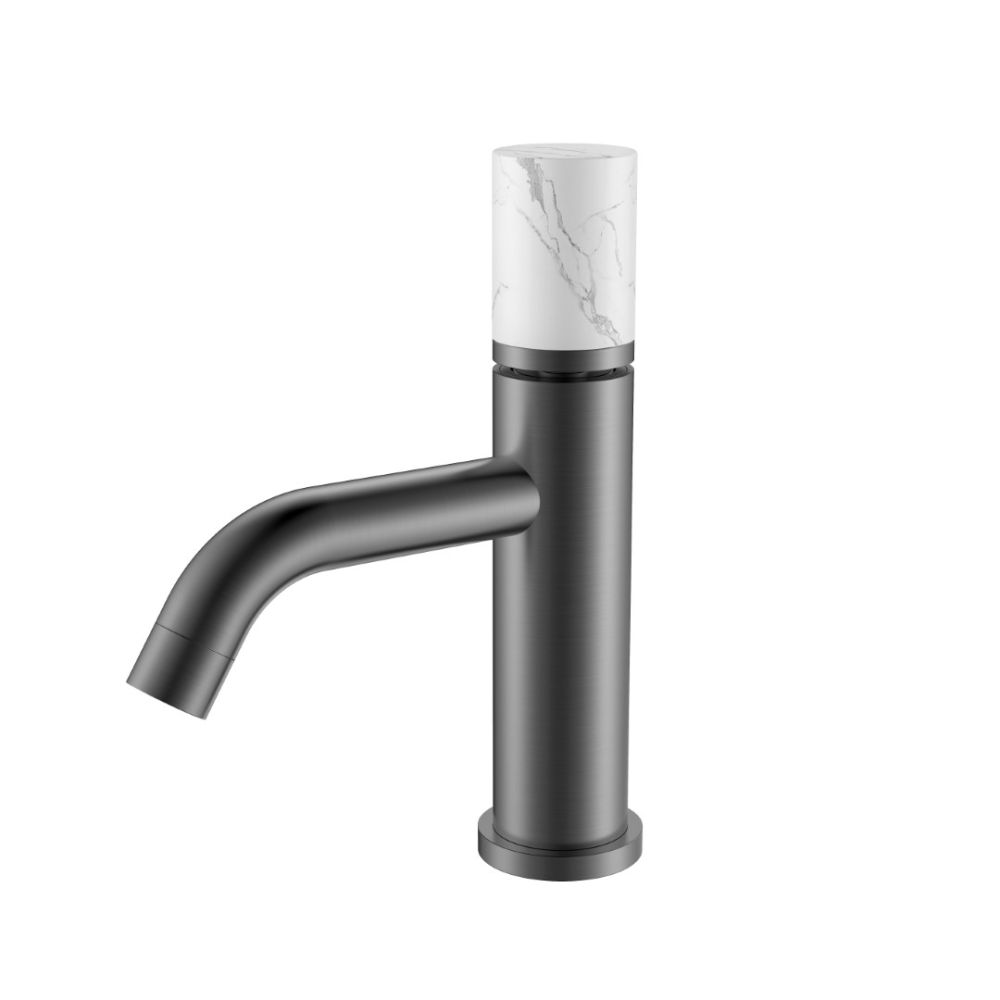 Смеситель STICK для умыв. низ. GUN METAL MARBLE WHITE_Комплект